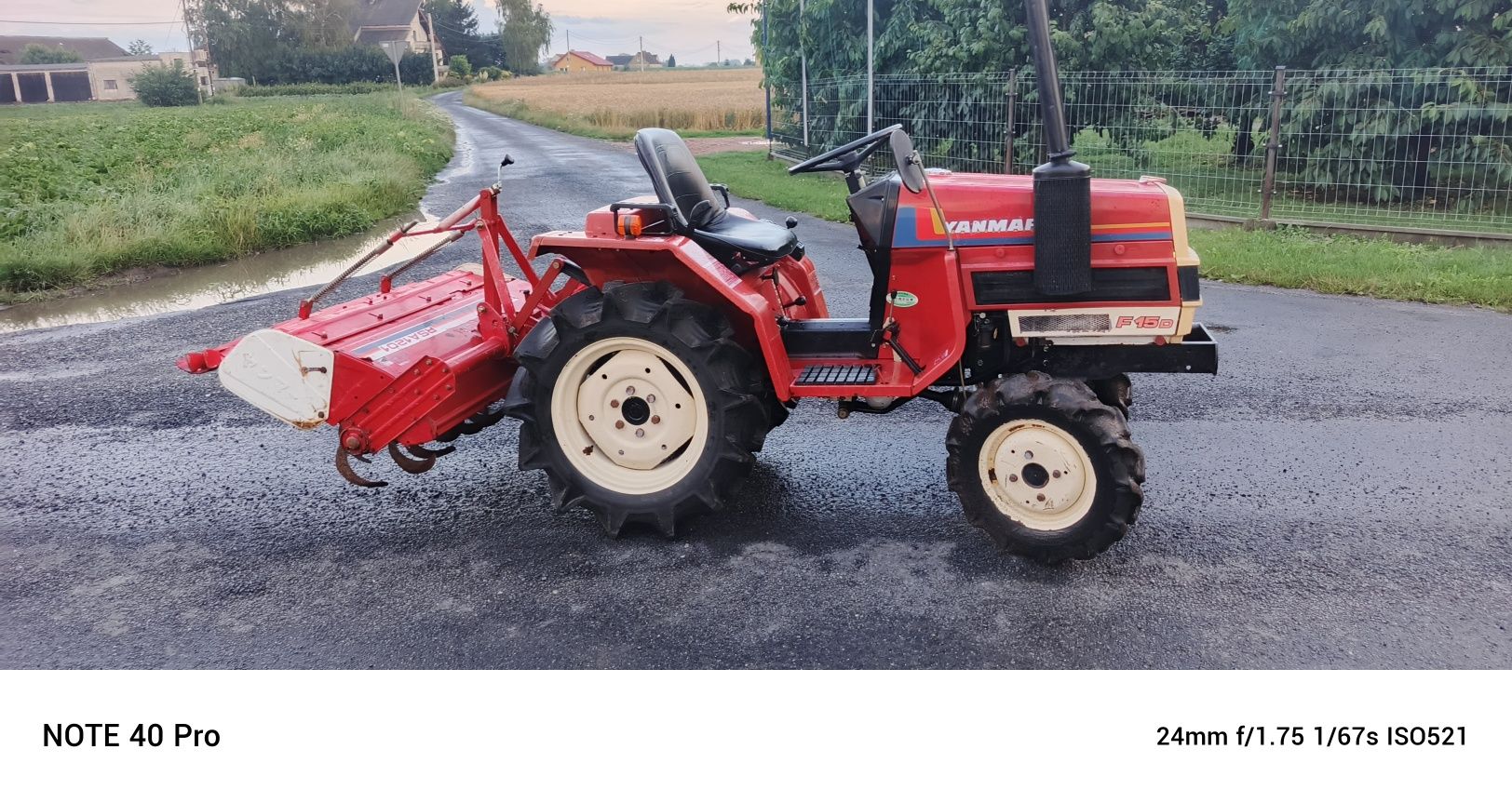 Traktorek ogrodniczy yanmar#naped4x4#glebogryzarka#