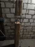 Lampa z starej drewnianej belki