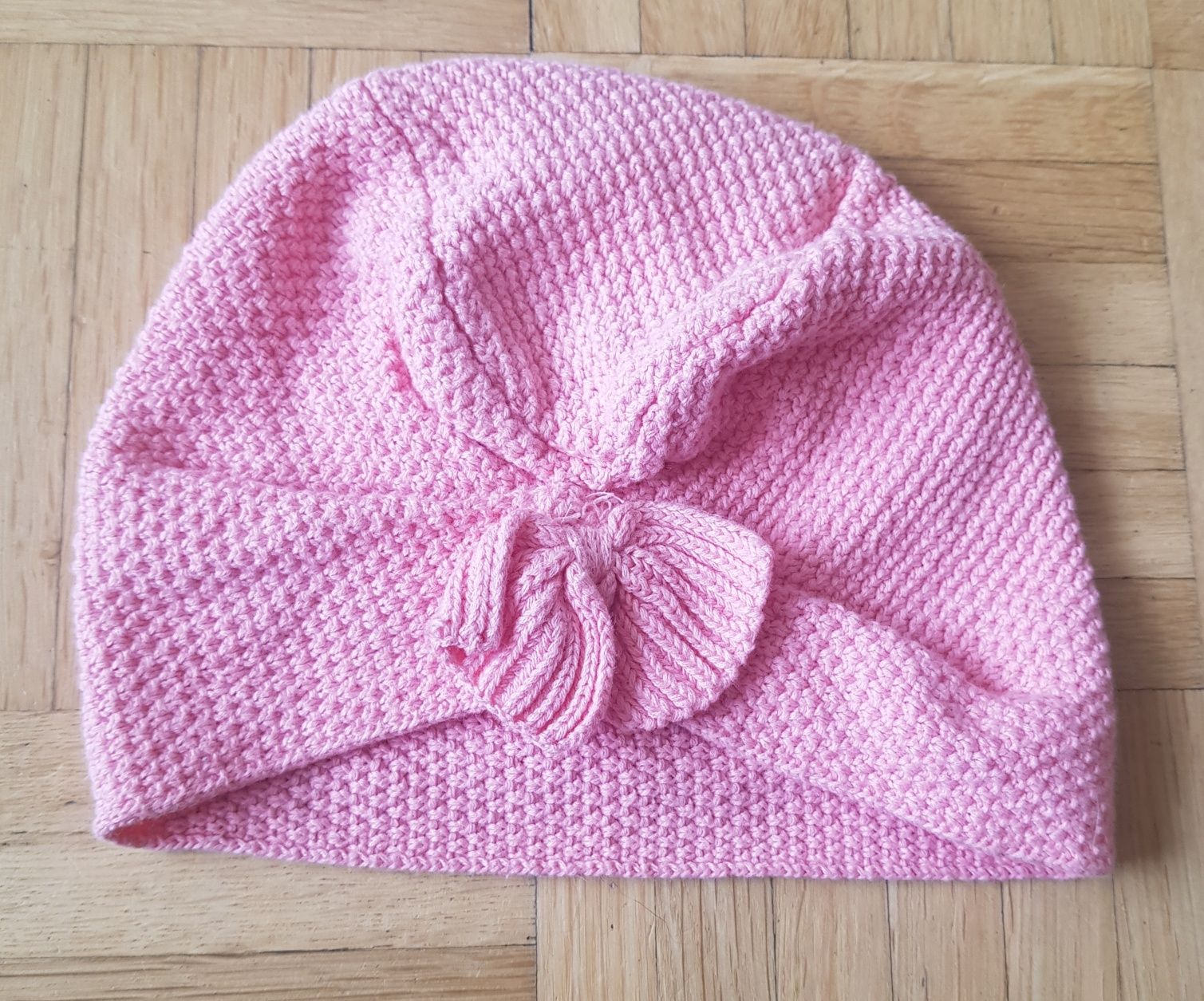 Czapka turban róż r. 86 - 98