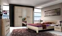 Zestaw sypialnia Tiziano Agata meble 6 mebli łóżko, szafa, komoda,