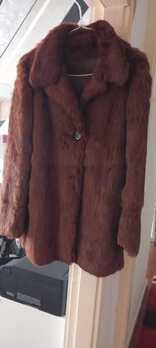 Casaco pelo de raposa natural