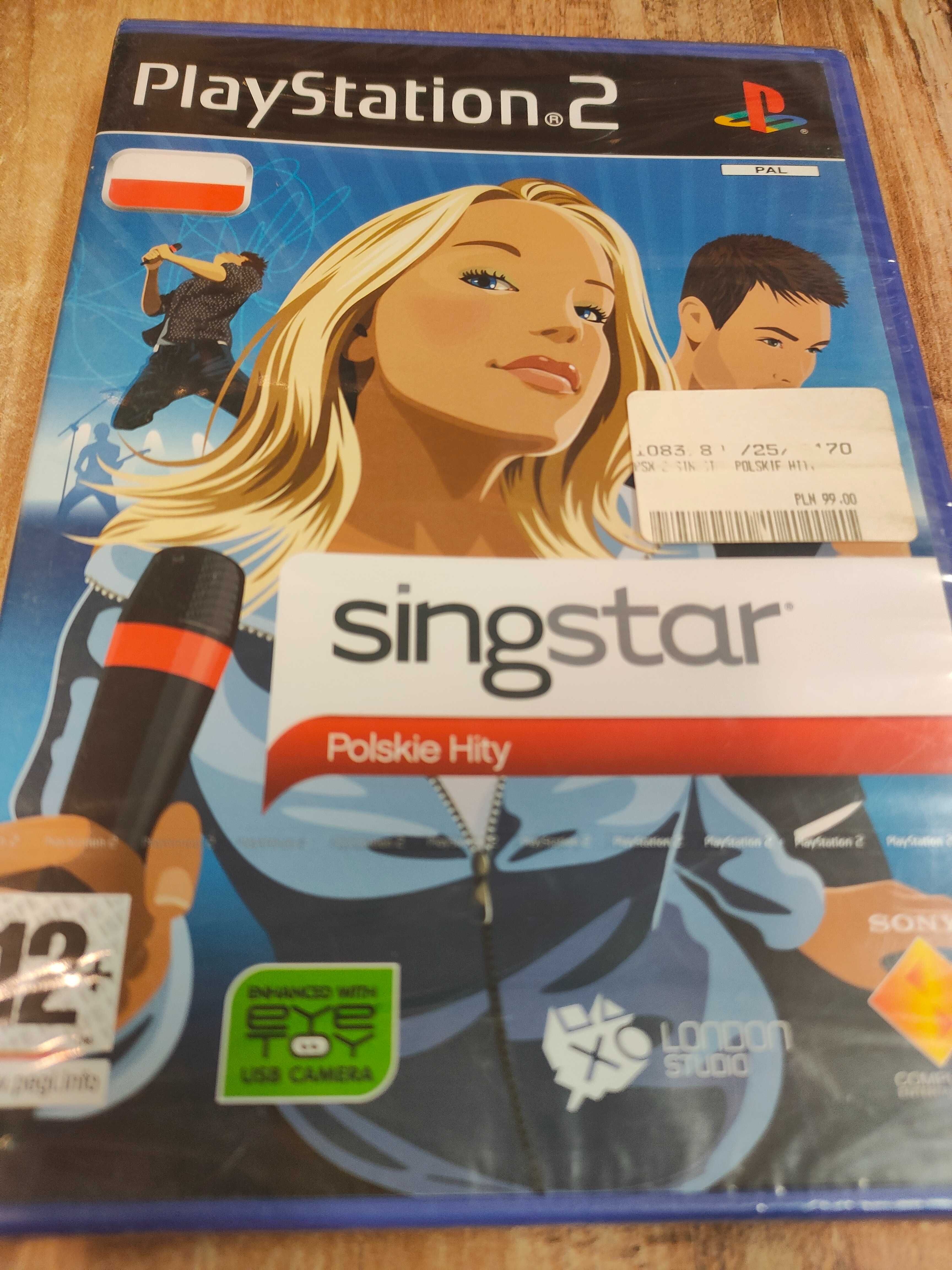 Singstar Polskie Hity PS2 NOWA FOLIA SklepRetroWWA Wysyłka Wymiana