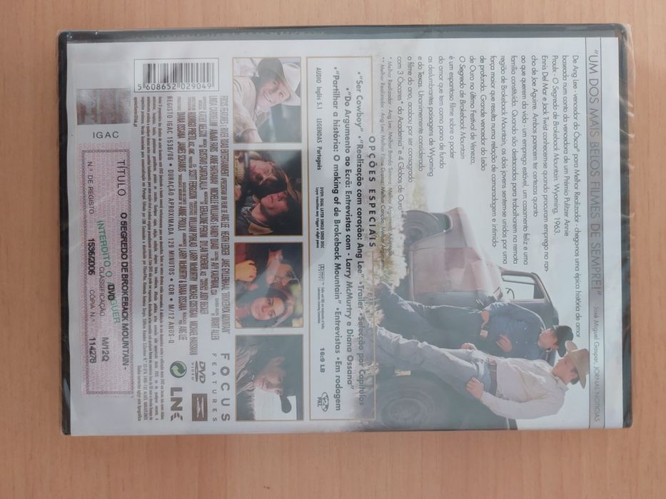 DVD Novo e Selado - Os Segredo Brokeback Mountain