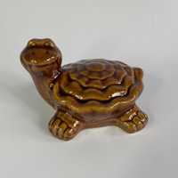 Ceramiczny żółw świetna forma figurki z porcelitu do kolekcji