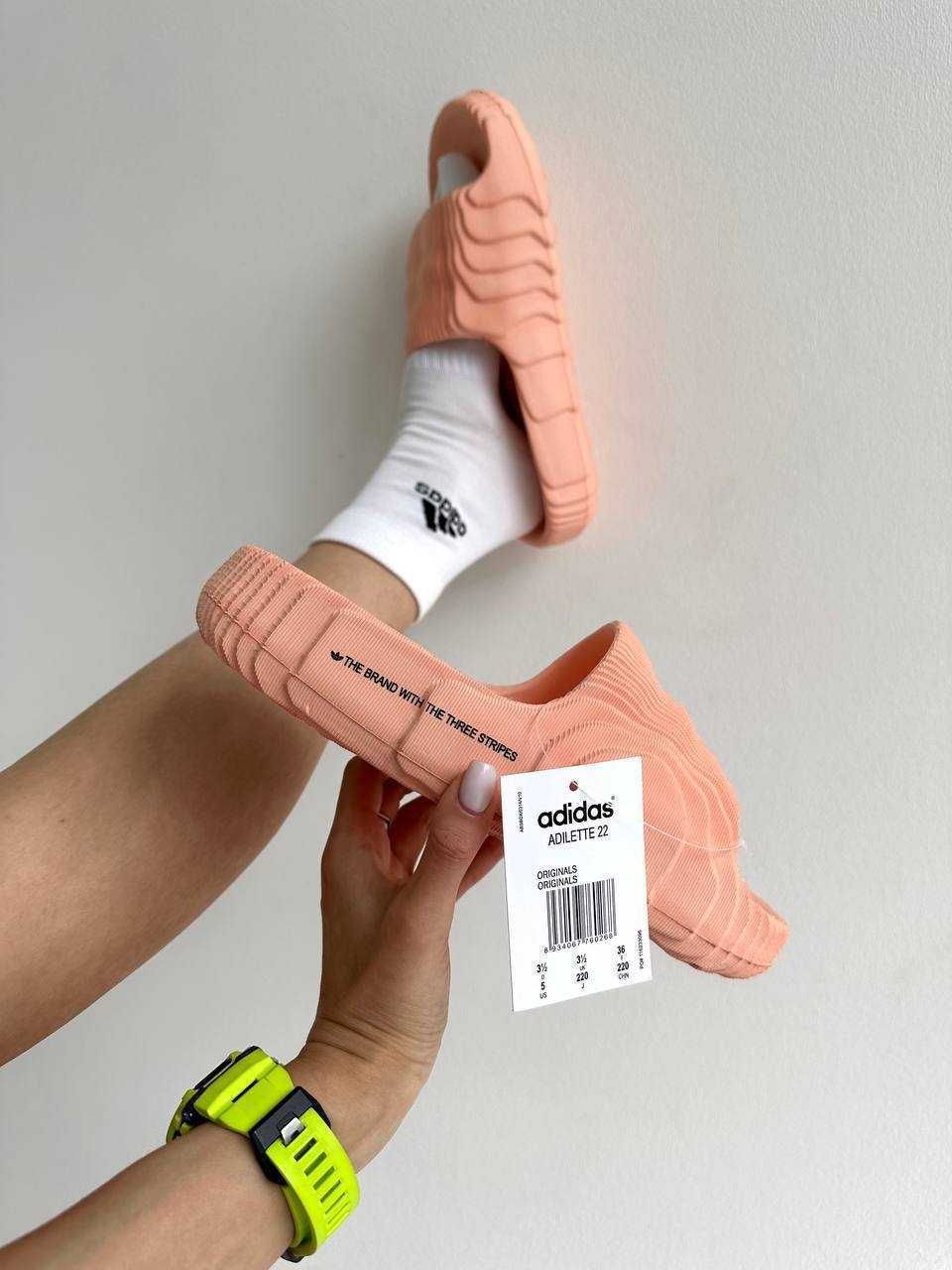 Тапочки Adidas Adilette Slides Peach / тапочки Адідас Аділет оранжеві