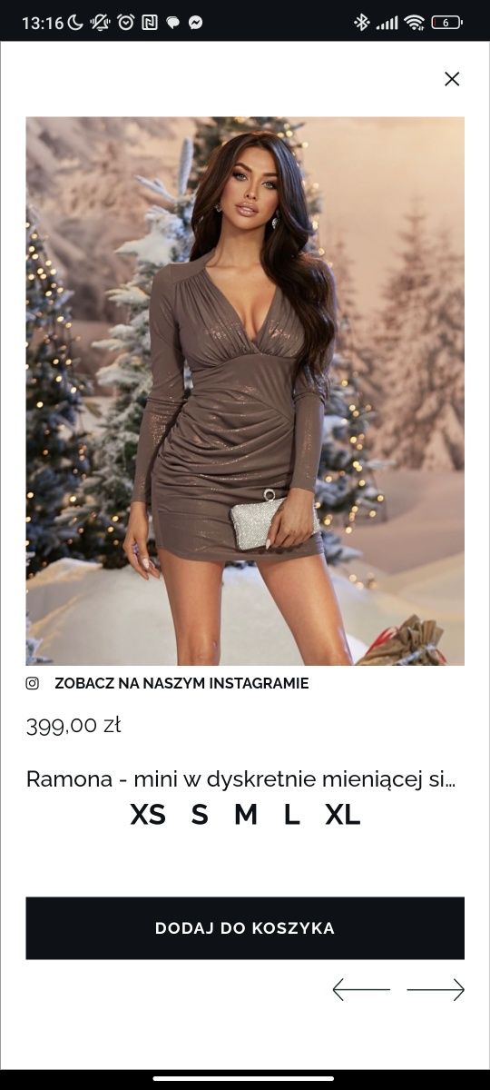 RAMONA LOU- mini w przygaszonym fiolecie