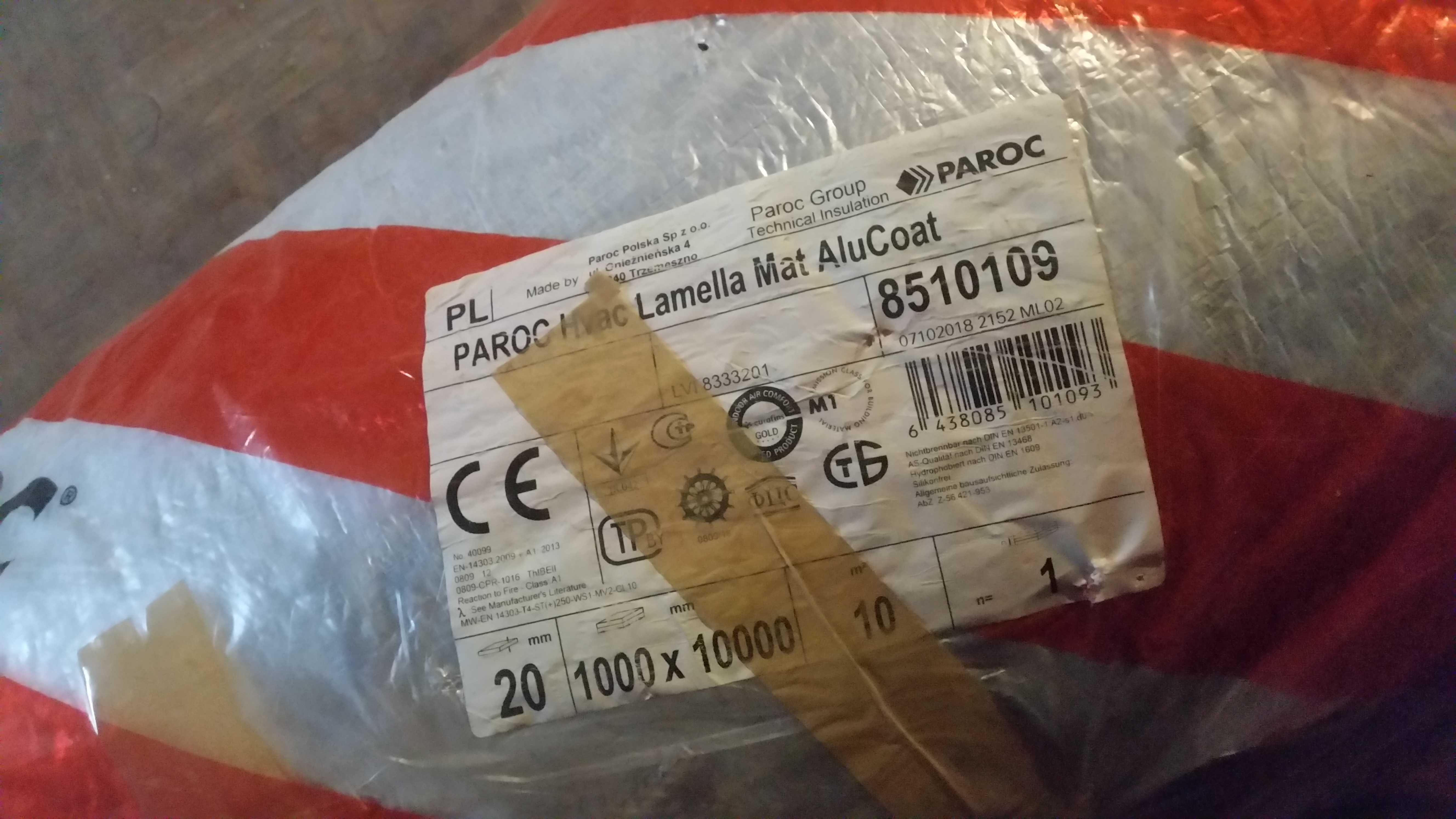 Samoprzylepna wełna do izolacji termicznej - PAROC