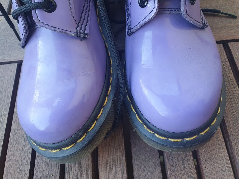 Dr. Martens lila lakierowane 37 bdb