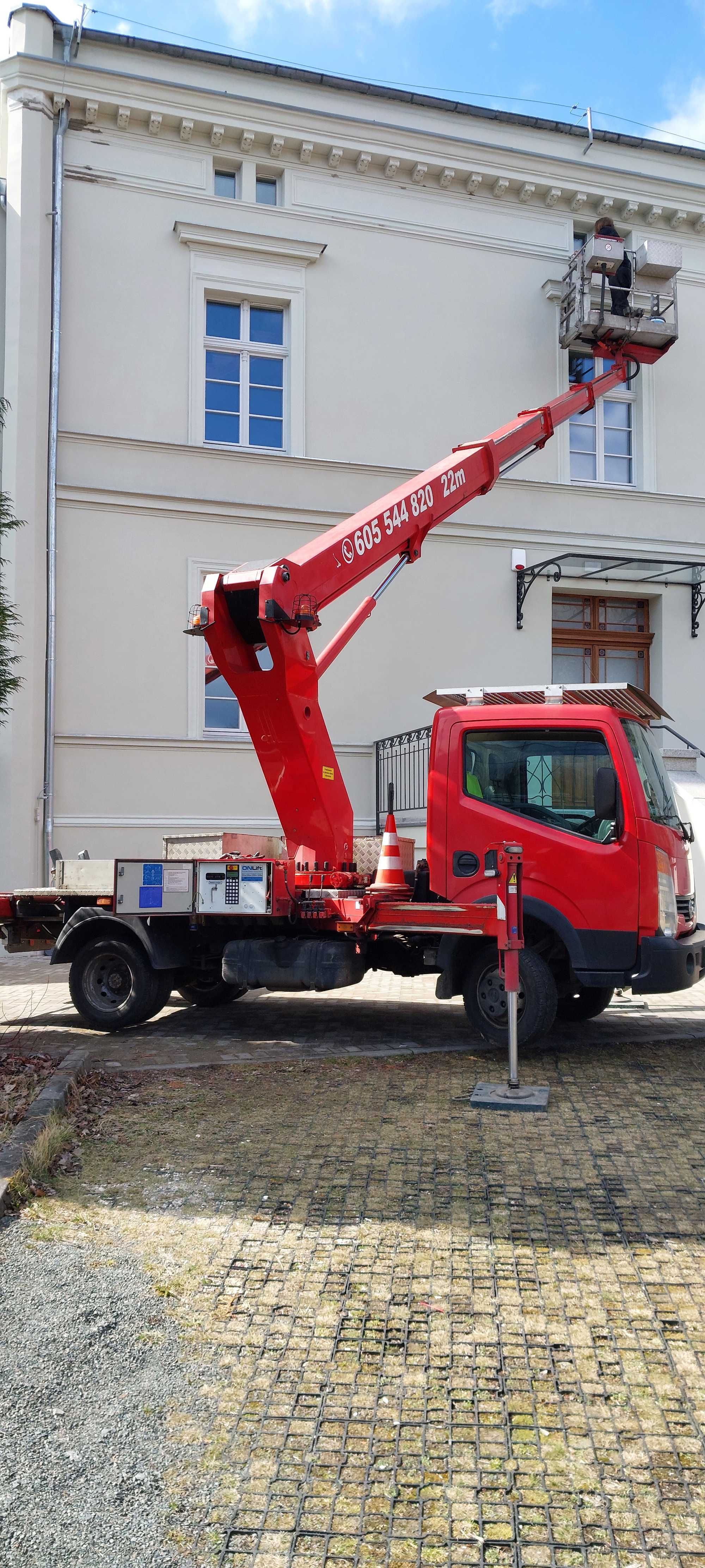 Podnośnik koszowy 22m ,przycinanie drzew,  usługi dekarskie