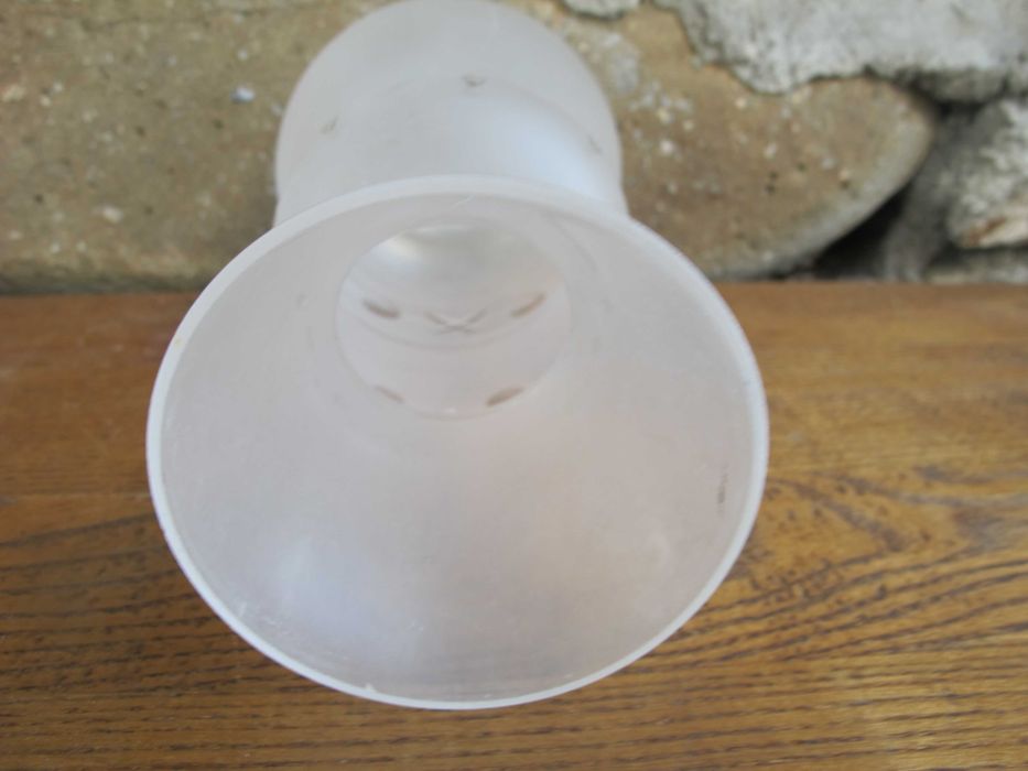 Szklany klosz do lampy naftowej_MURANO_otwór mont. 53 mm