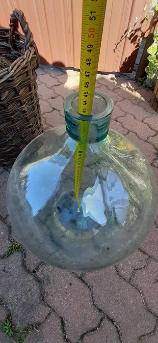 Balon na wino gąsior z koszem