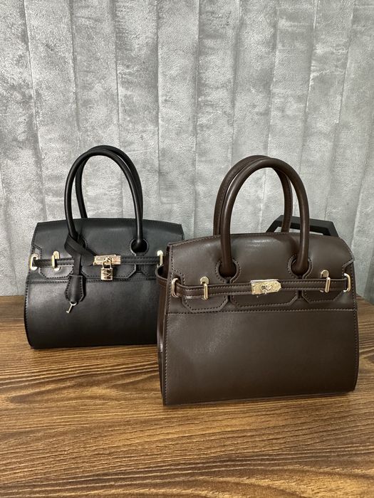 Безкоштовна доставка! Сумка коричнева комбінована  шкіра із замшею