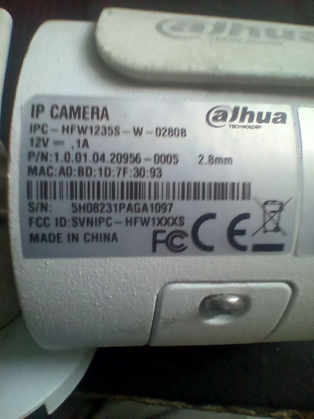 Kamera IP WiFi Dahua