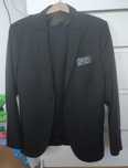 Garnitur męski granatowy Slim fit H&M