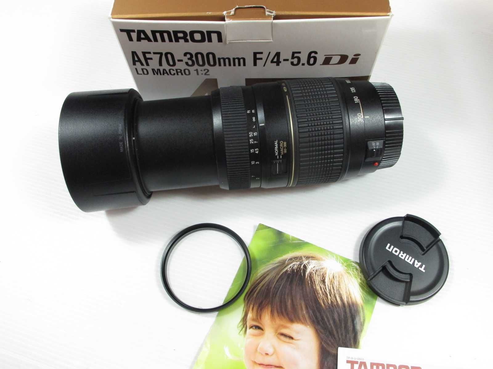 Tamron 70-300 para Canon estadp TOP na caixa
