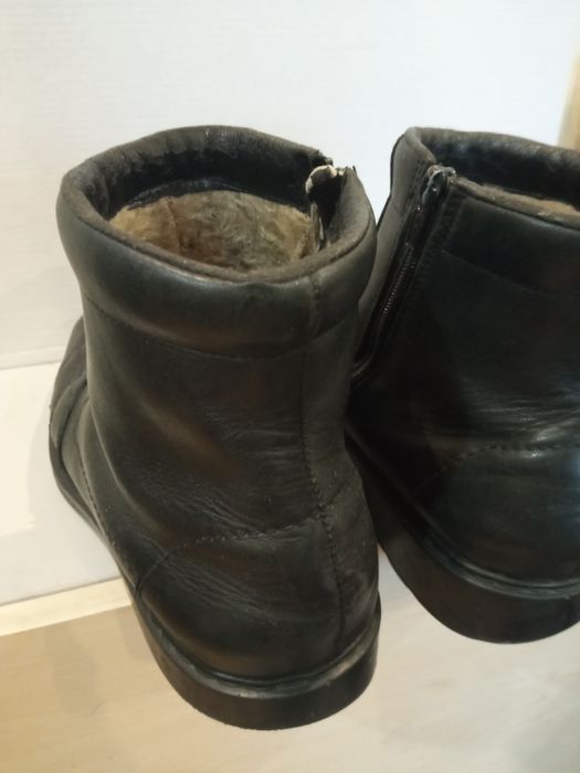 Продам мужские кожаные зимние ботинки на меху Foot club