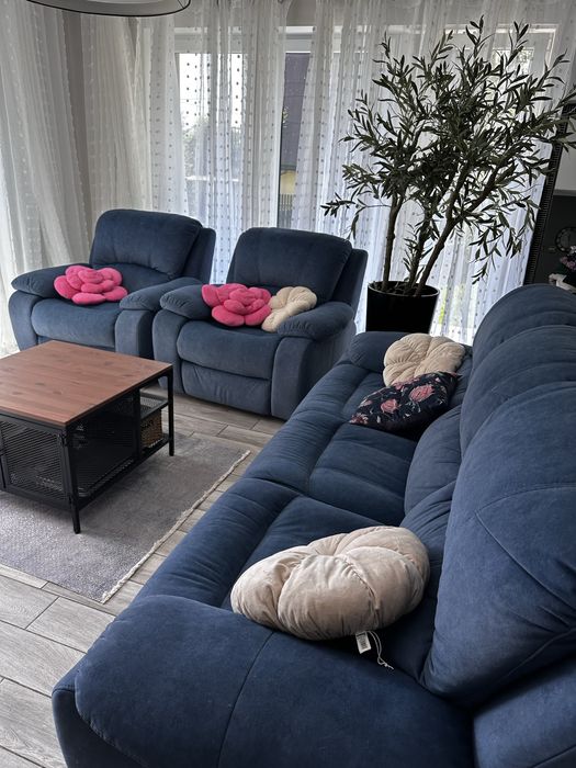 Komplet Wypoczynkowy Sofa Orlando, Fotele rozkladane obrotowe z werony