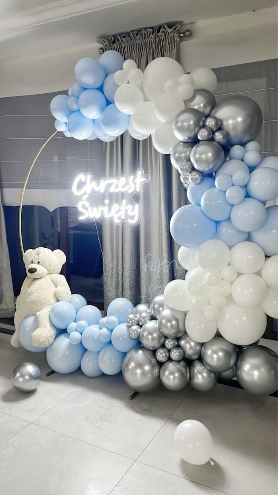 Dekoracje balonowe, ścianki balonowe, tło do zdjęć