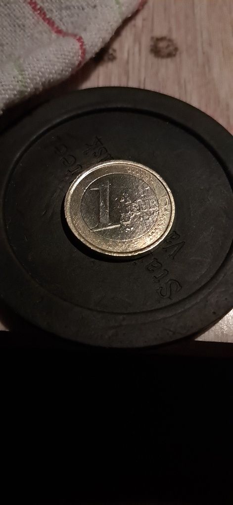 Moneta 1 euro Włochy 2002 Człowiek witruwiański - Leonardo da Vinci R