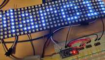 Elastyczna matryca LED 8x32 ARGB (adresowalne diody WS2812B)