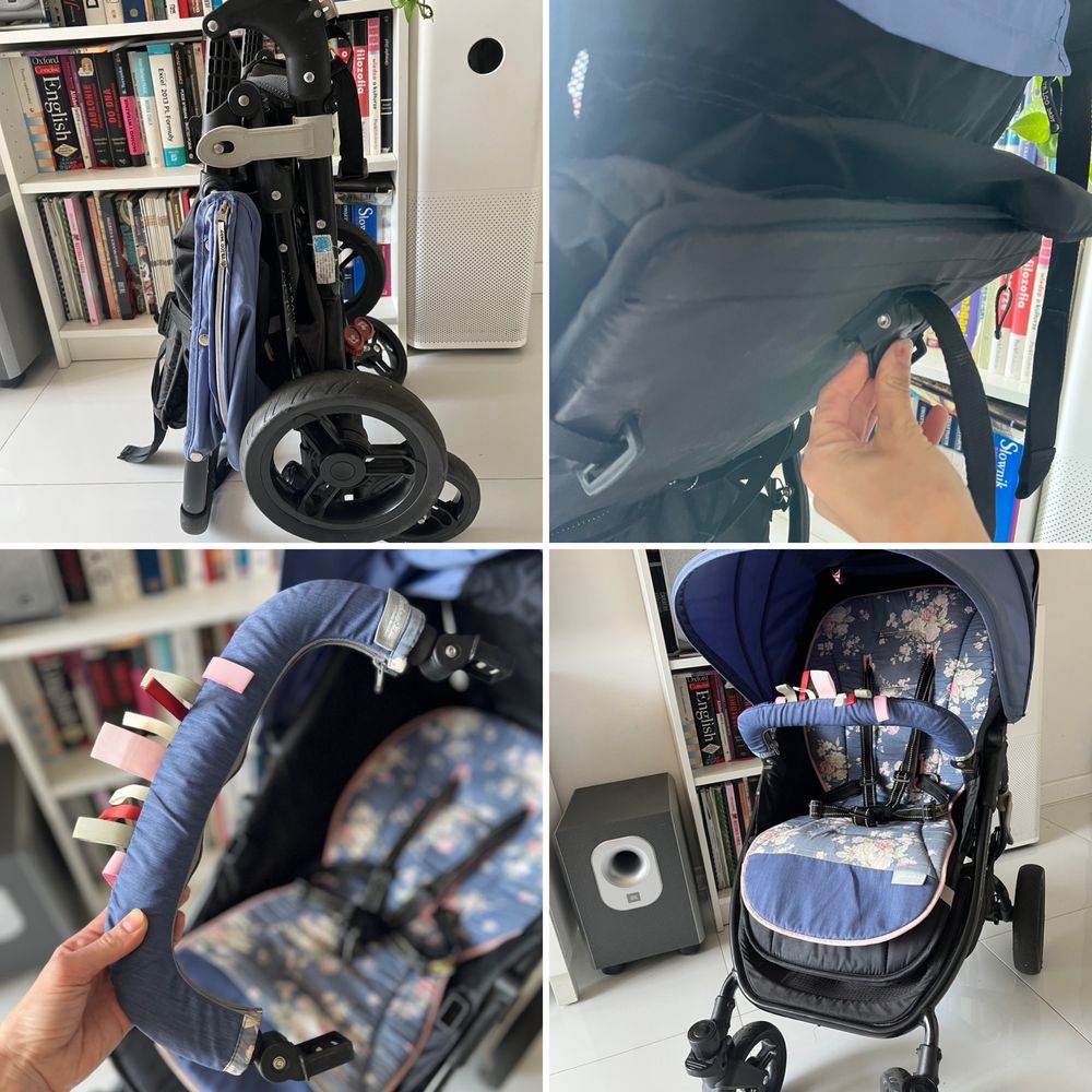 Wózek dziecięcy VALCO BABY SNAP 4 • niebieski GRATIS wkładka Beztroska