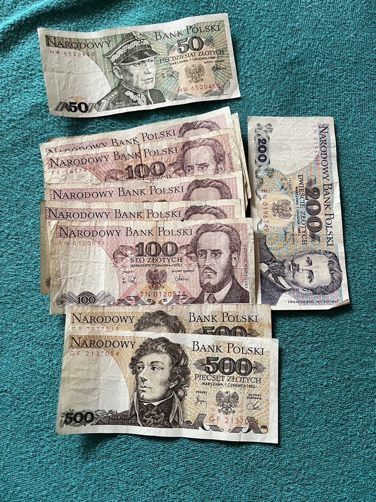 Banknoty PRL . 10 szt