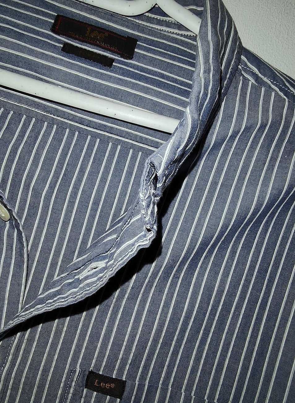 Koszula męska LEE w paski Oryginalna  Modna Stan BDB L,XL