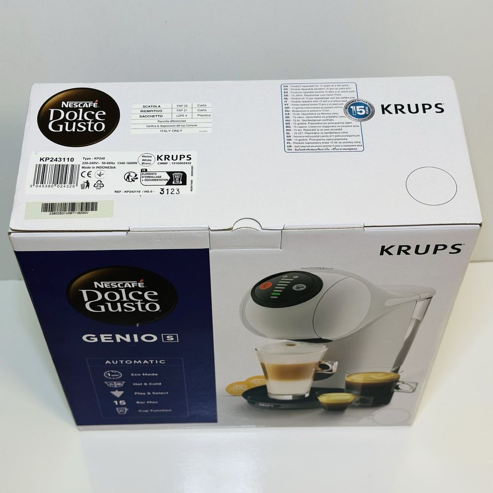 Капсульна кавоварка еспресо Krups Dolce Gusto Genio S KP243110
