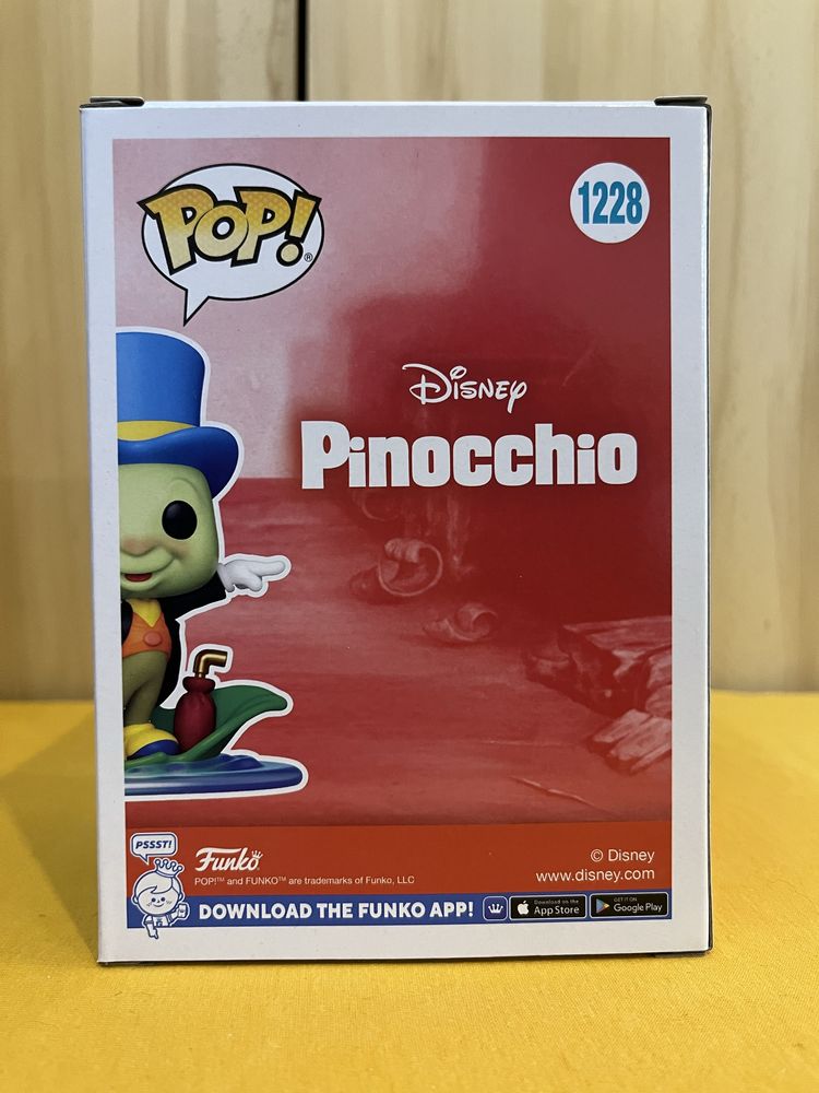 Funko POP, JIMINY CRICKET, se, 1228, Disney Clasics