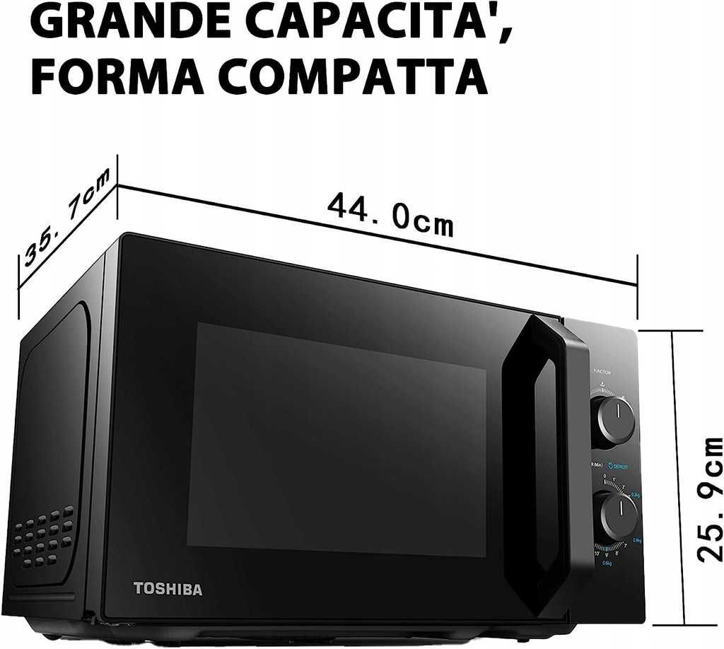 Toshiba MW2-MM20PF(BK) kuchenka mikrofalowa 800W