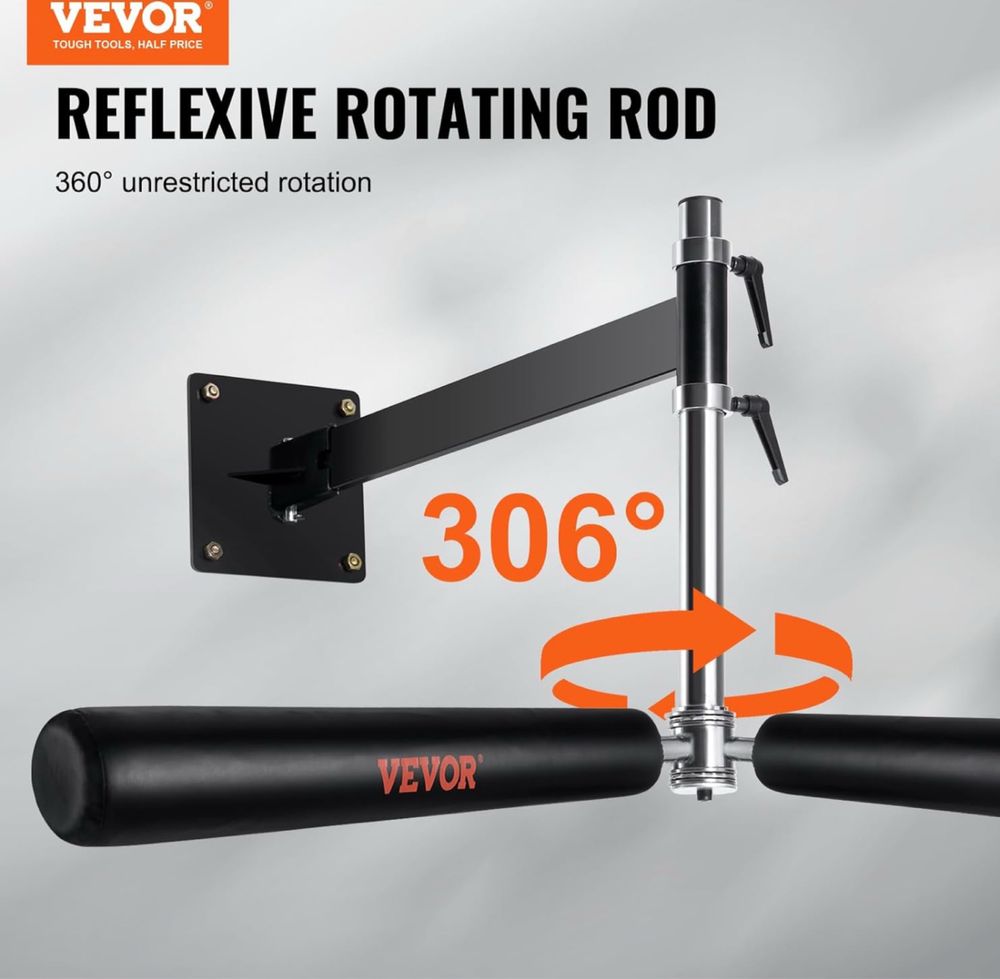 VEVOR Barra giratória de boxe montada na parede, 735 x 230 x 175 mm