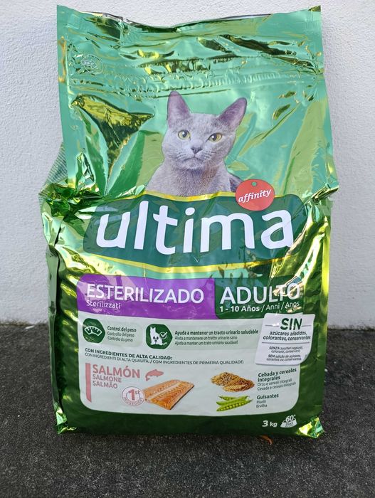 Ração para Gatos Esterilizados, Sacos de 3 Kg