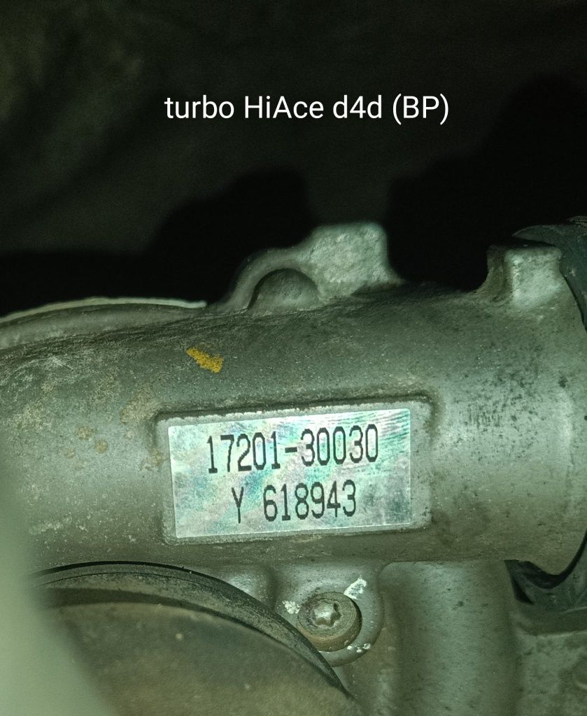 Turbo novo Toyota Hiace D4D para motor 2KD-FTV