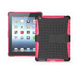 super cena WIELOFUNKCYJNE etui PANCERNE do APPLE iPAD 2 3 4 czerwony