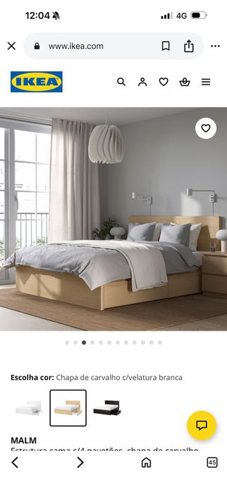 Cama ikea com colchão ikea