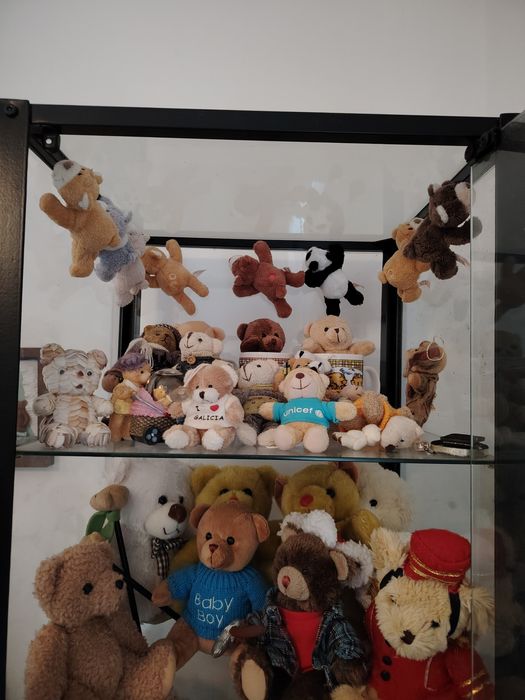 Coleção de ursos peluche
