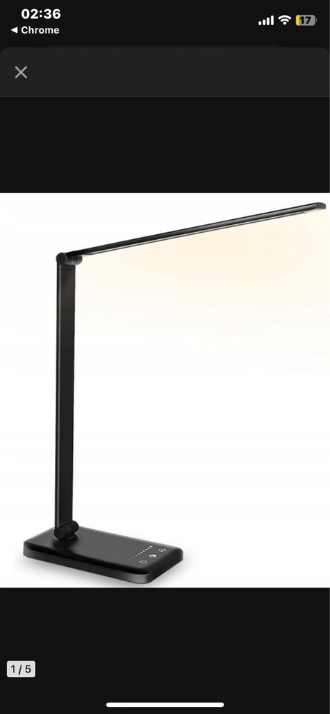 Lampa biurkowa LED SLATOR QM019, lampa stołowa z funkcją ściemniania