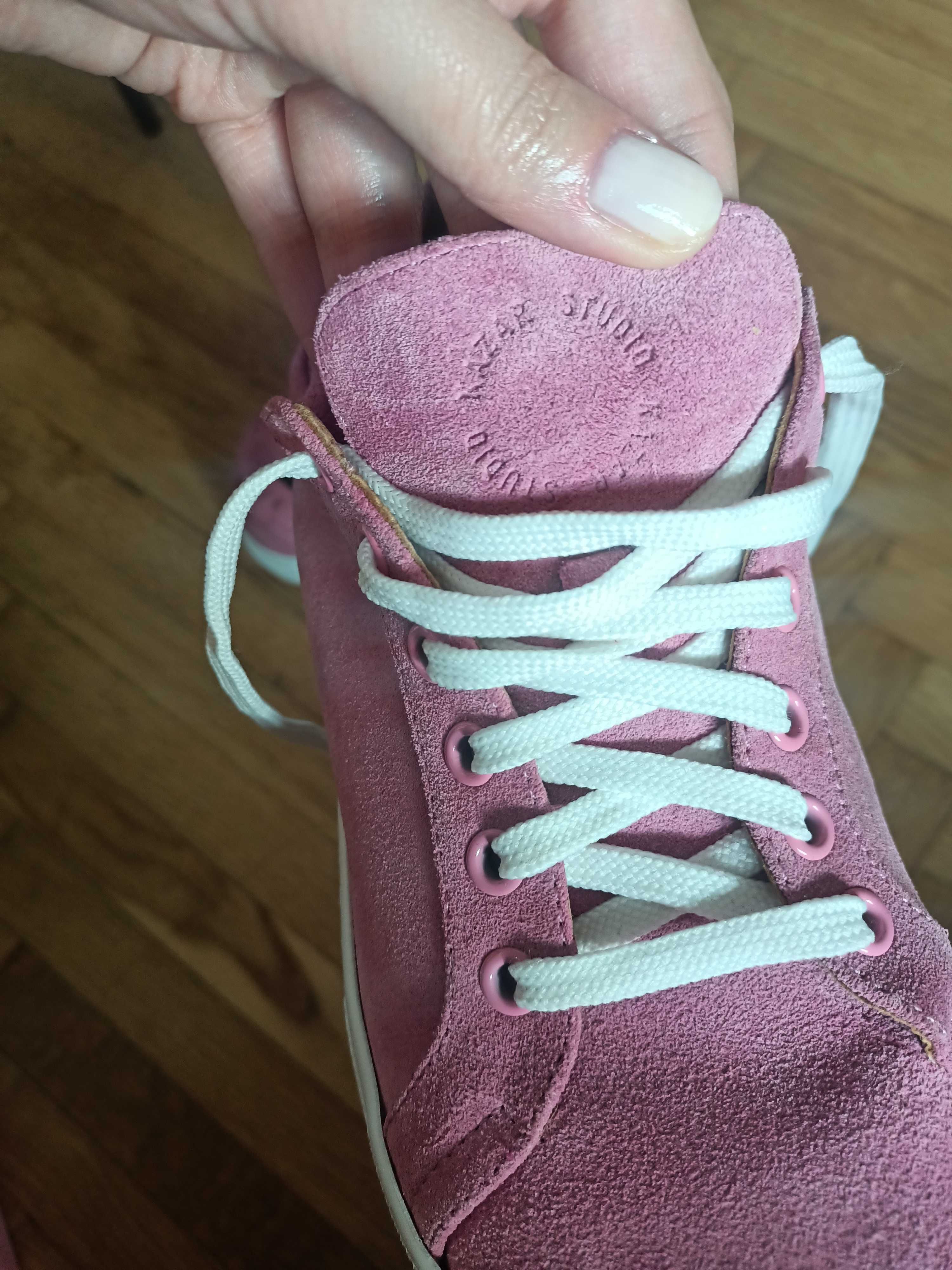 Skórzane buty Kazar Studio r38 różowe