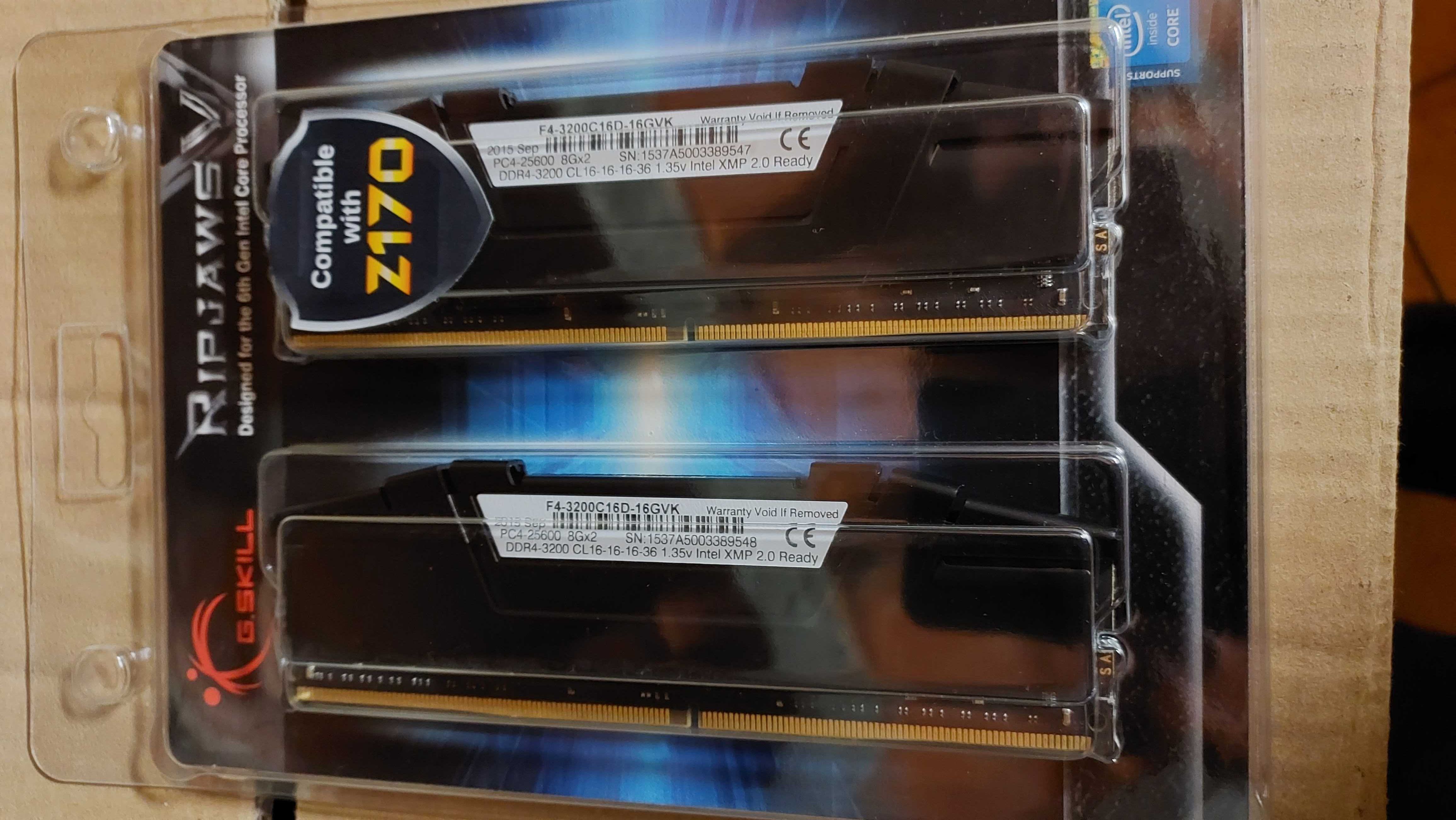Memória RAM G.SKILL Ripjaws V 16GB (2x8GB) DDR4-3200MHz