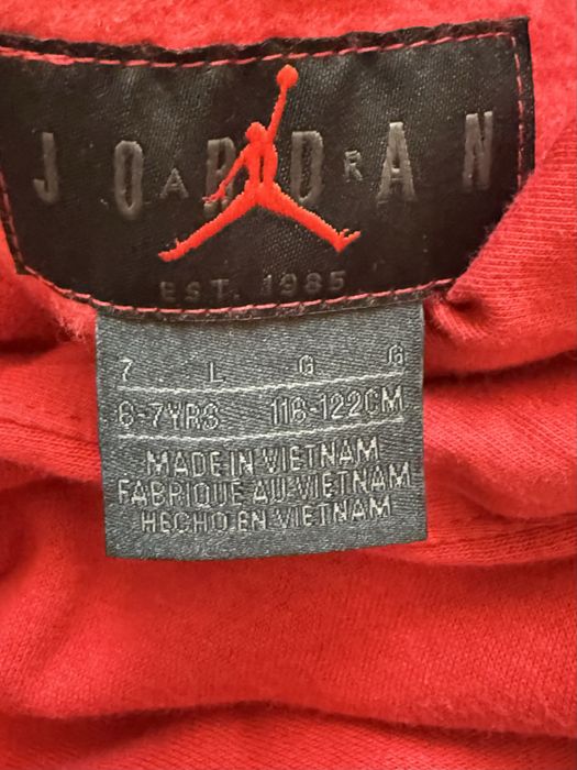 Bluza chłopięca Jordan r. 116-122, 6-7 lat NOWA Czerwona Bawełna