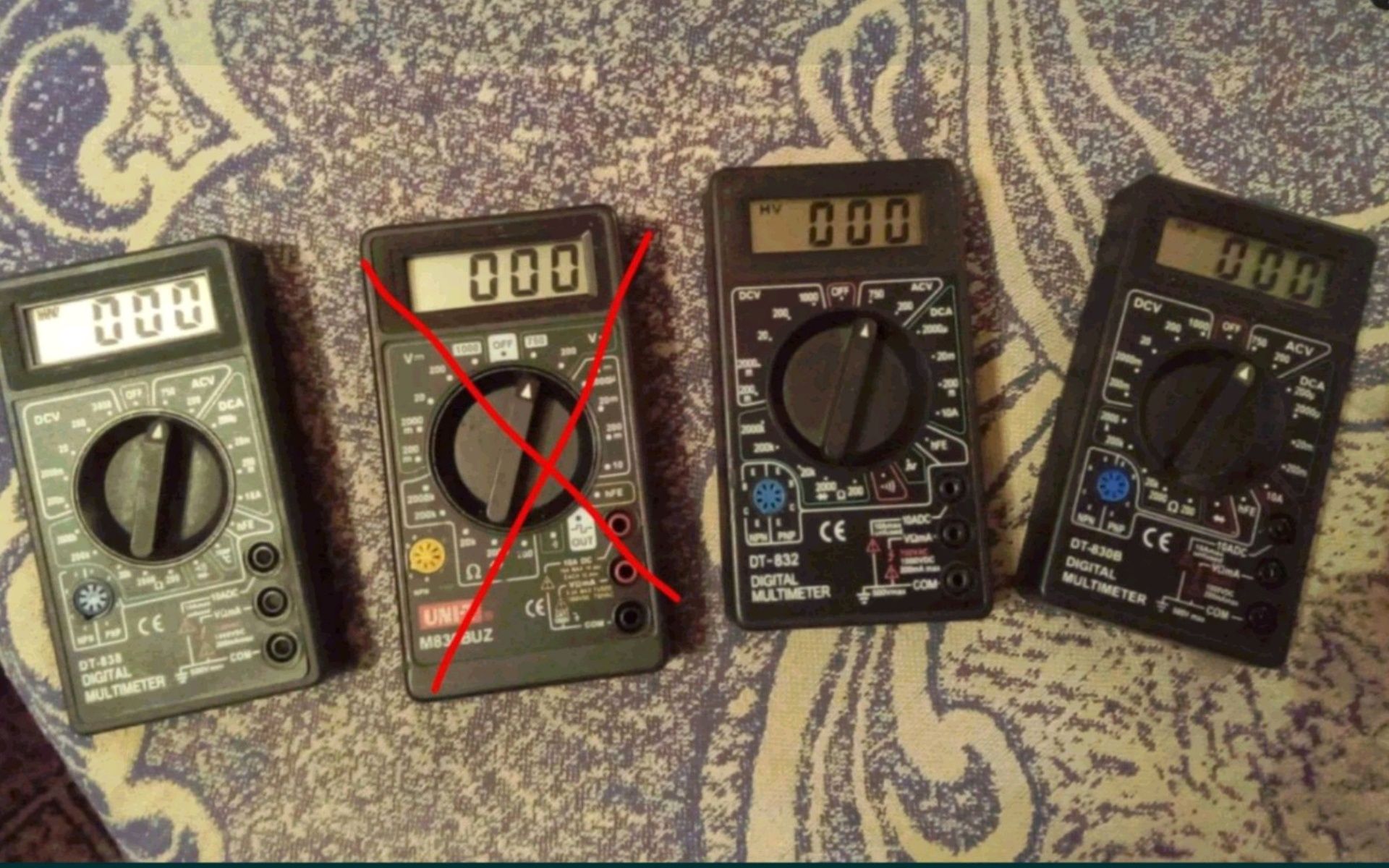 DT 830 B, DT 838, DT 832, Ц 4341, Ц 4342, ЭК 4301, Ц 4313