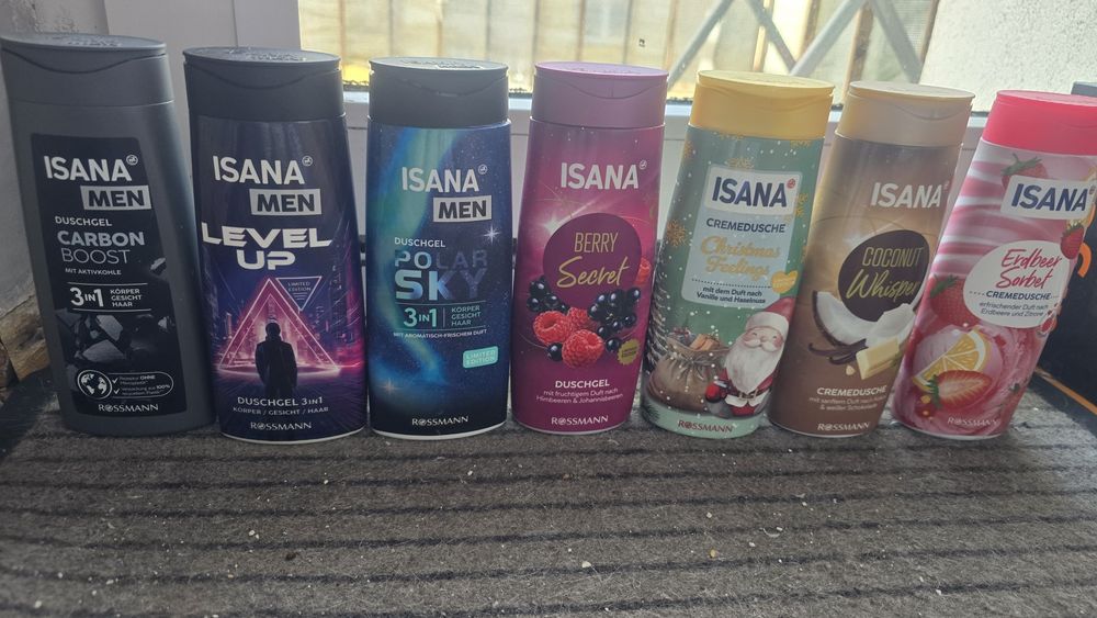 Zestaw 7 żeli pod prysznic z niemiec poj.300 ml