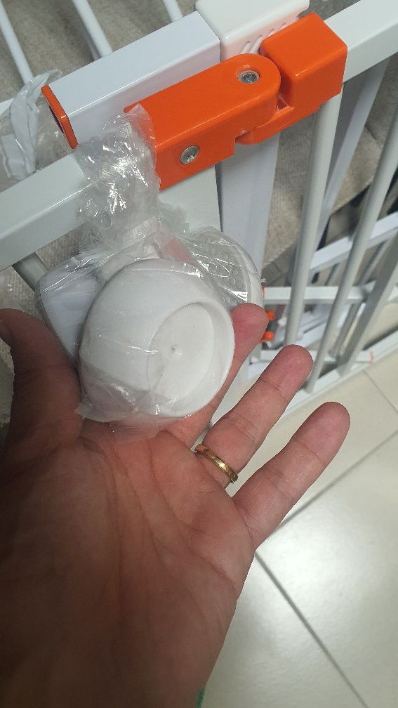Cancela/grade protecção de criança c/ porta animais