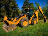 Caterpillar 434E  Fv 23% 3 Łyżki Widły do Palet Stan Bardzo Dobry