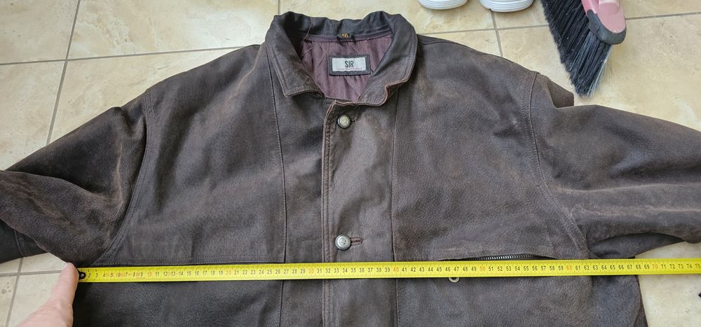 Sir kurtka męska skórzana rozmiar XXL wymiary na zdjęciach