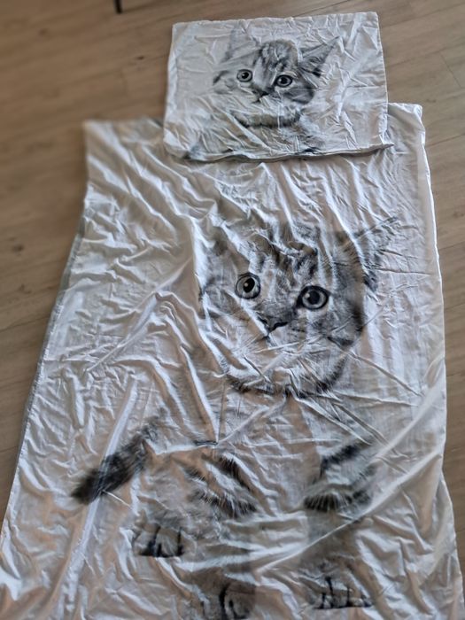 Pościel z kotkiem 140x200