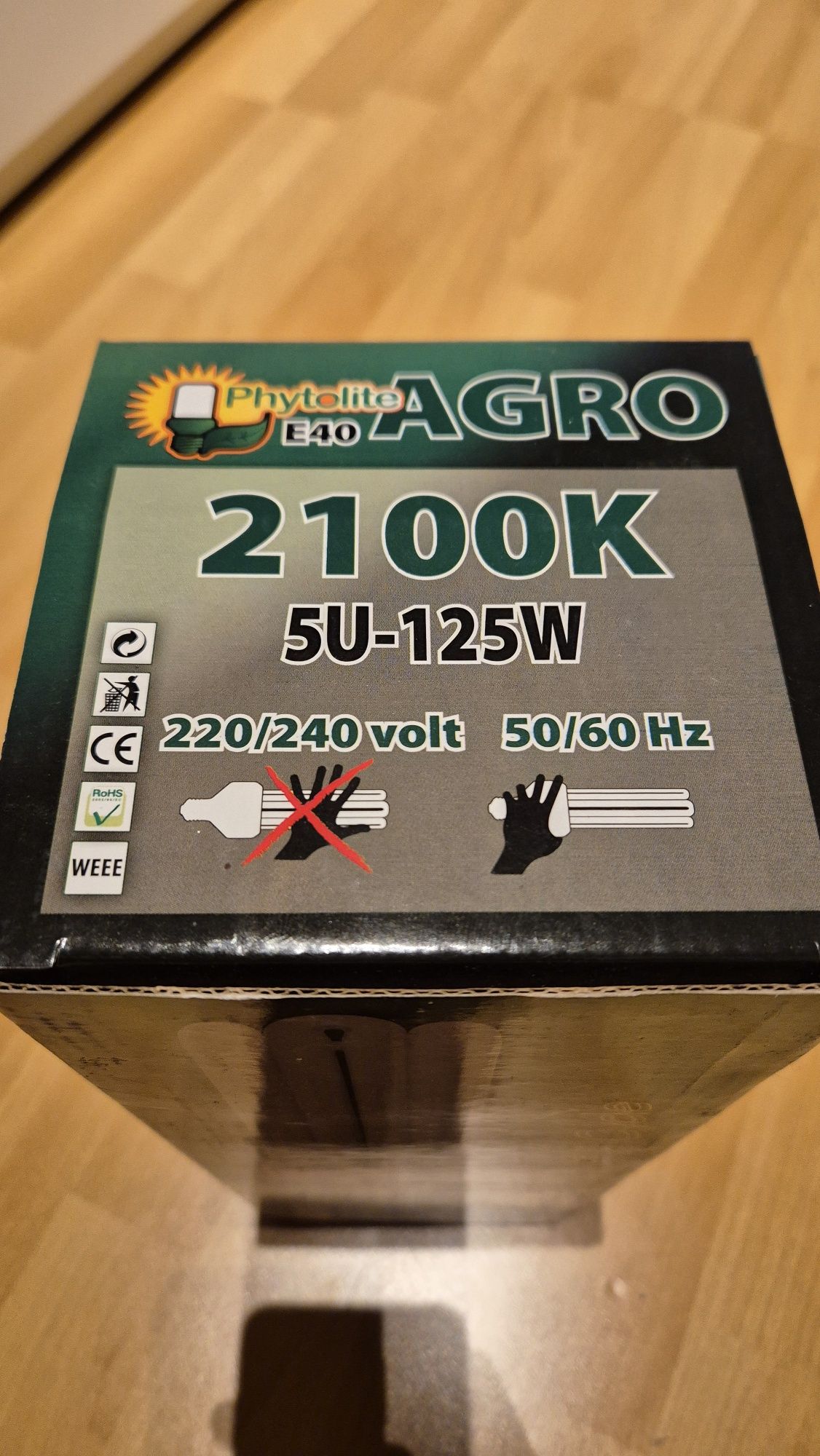 Żarówka Pytholite Agro 2100K 5U-125W E40
