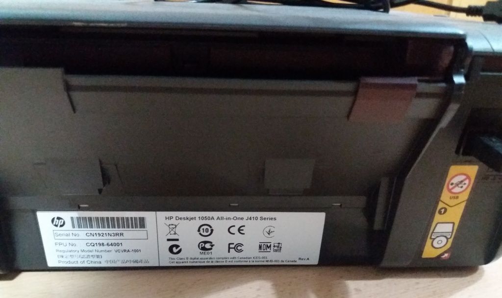 Impressora HP deskjet 1050 All in one