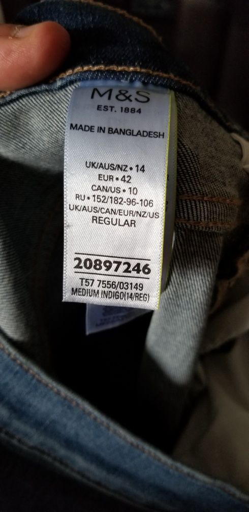 M&s spodnie jeans straicht