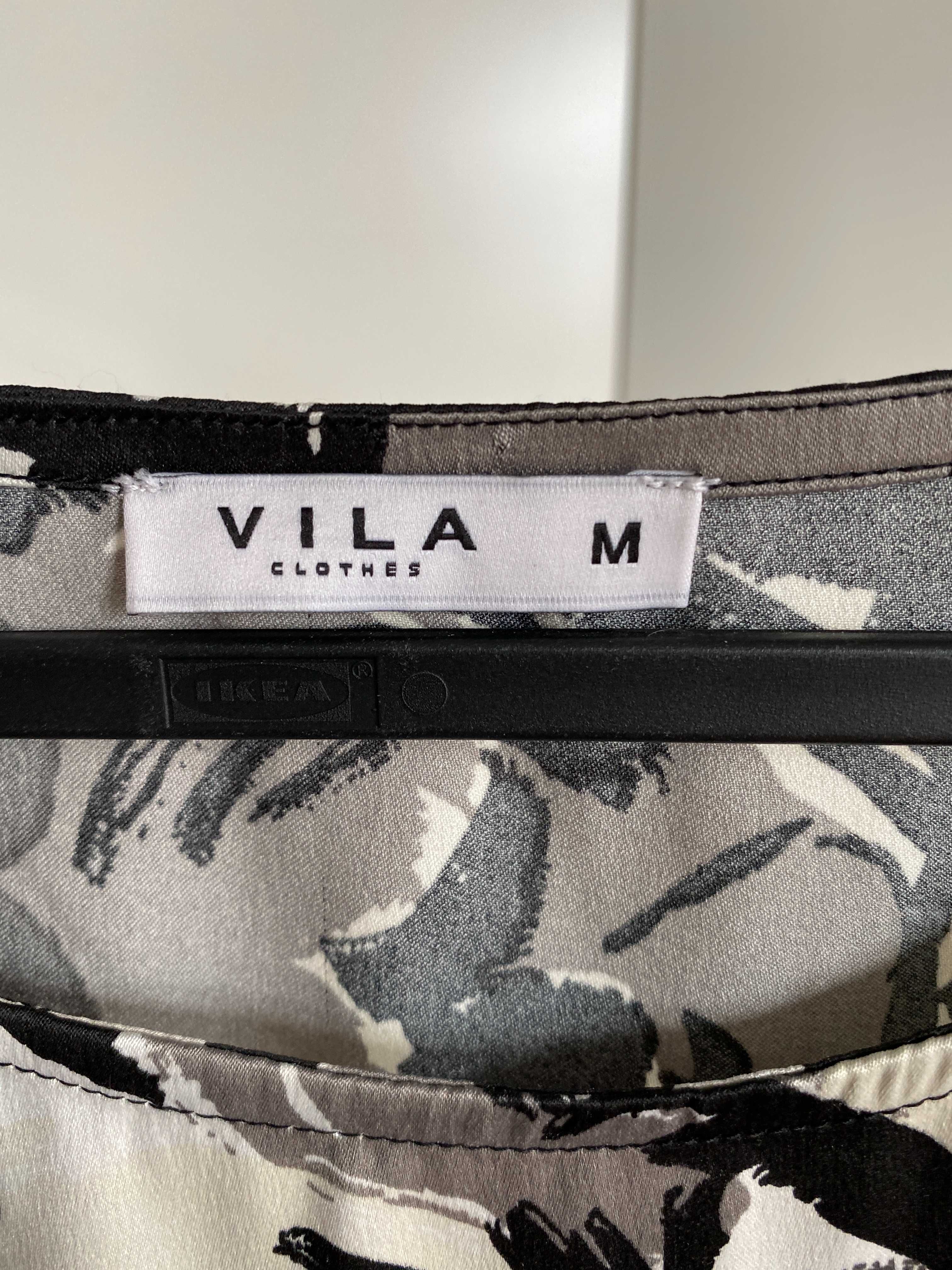 Czarno biala sukienka Vila rozm L